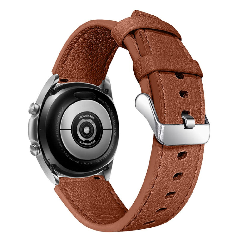 Solid Amazfit GTR 47mm Ægte læder Rem - Brun#serie_1