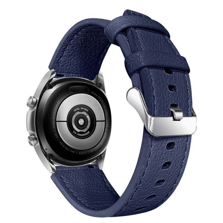 Solid Amazfit GTR 47mm Ægte læder Rem - Blå#serie_2