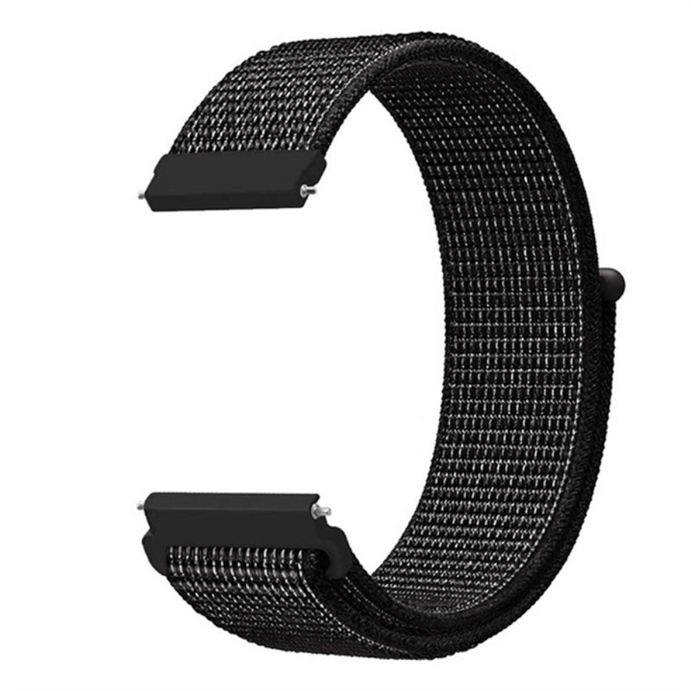 Mega hårdfør Amazfit GTR 47mm / Amazfit Pace Nylon Rem - Sort#serie_11
