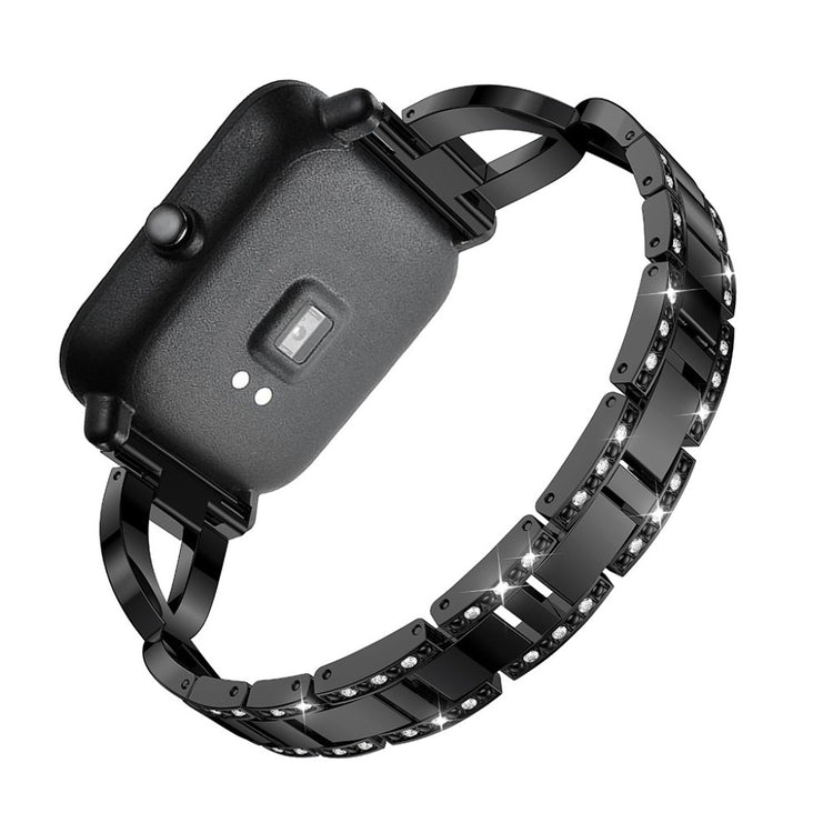 Vildt pænt Amazfit GTS Metal og Rhinsten Rem - Sort#serie_1