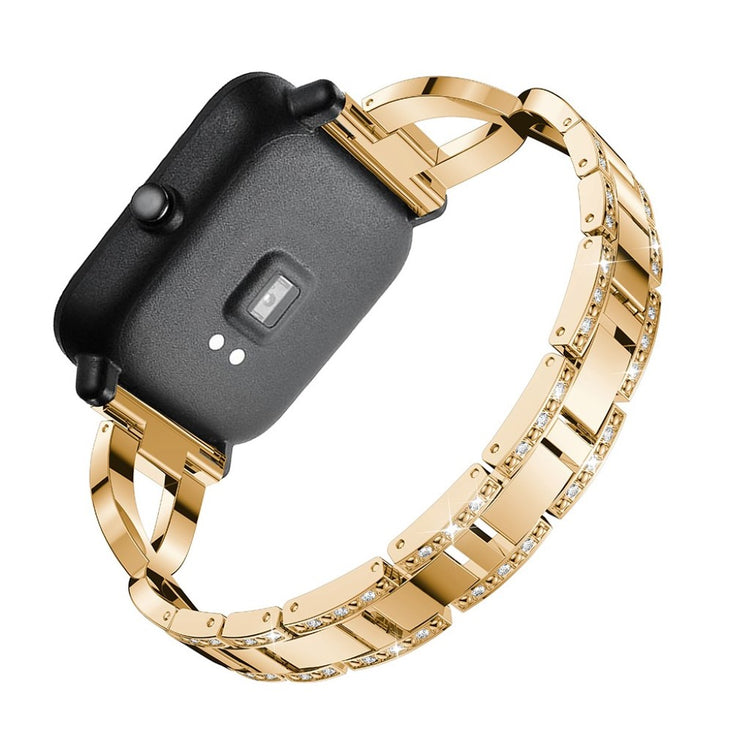 Vildt pænt Amazfit GTS Metal og Rhinsten Rem - Guld#serie_4