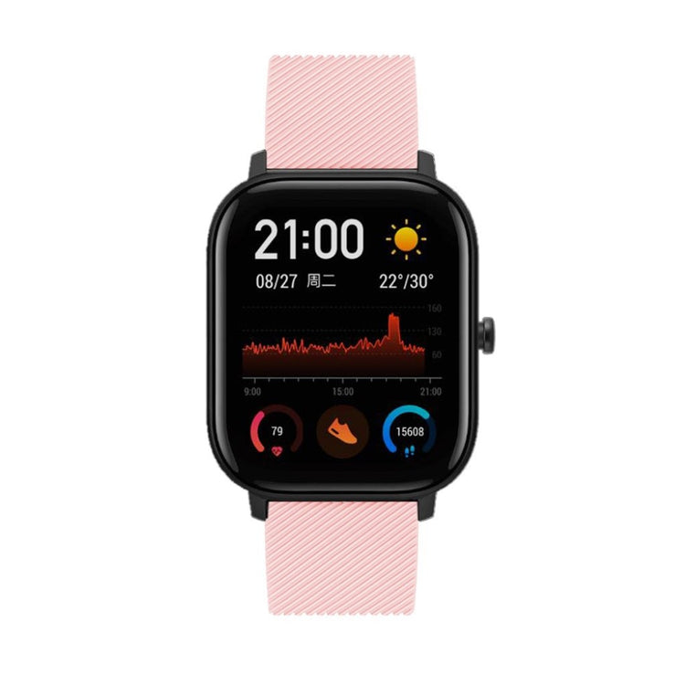 Rigtigt godt Amazfit GTS Silikone Rem - Pink#serie_4