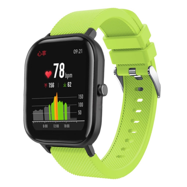 Rigtigt godt Amazfit GTS Silikone Rem - Grøn#serie_5