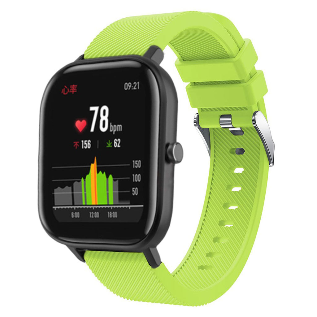 Rigtigt godt Amazfit GTS Silikone Rem - Grøn#serie_5