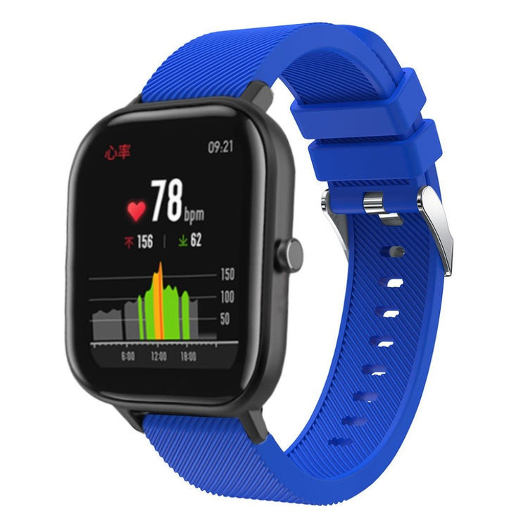 Rigtigt godt Amazfit GTS Silikone Rem - Blå#serie_6