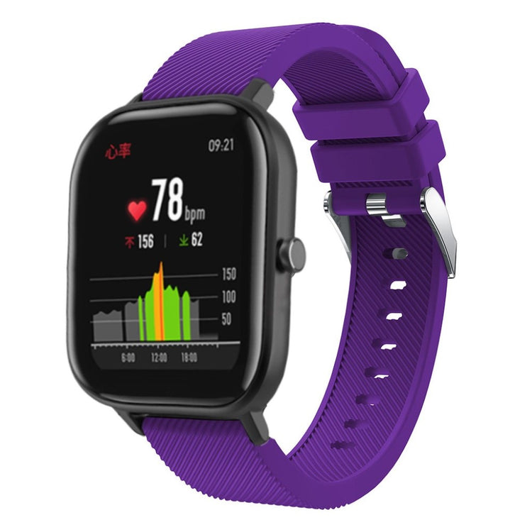 Rigtigt godt Amazfit GTS Silikone Rem - Lilla#serie_8