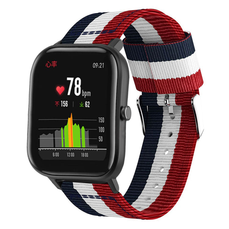 Super nydelig Amazfit GTS Nylon Rem - Flerfarvet#serie_3