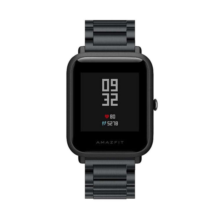 Rigtigt godt Amazfit GTS Metal Rem - Sort#serie_1