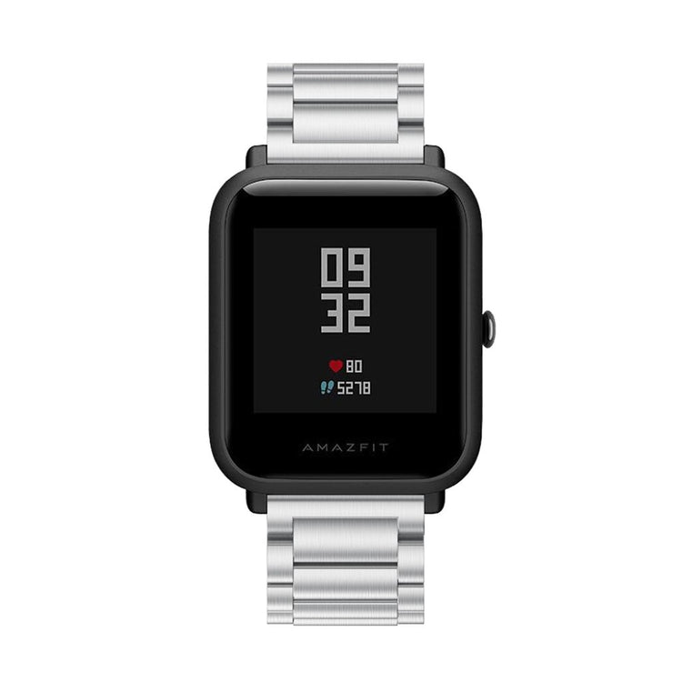 Rigtigt godt Amazfit GTS Metal Rem - Sølv#serie_2