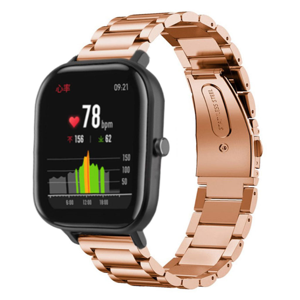 Rigtigt godt Amazfit GTS Metal Rem - Pink#serie_3