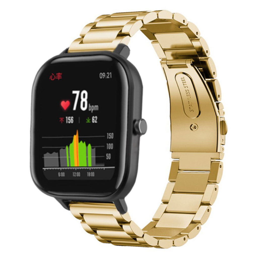 Rigtigt godt Amazfit GTS Metal Rem - Guld#serie_4