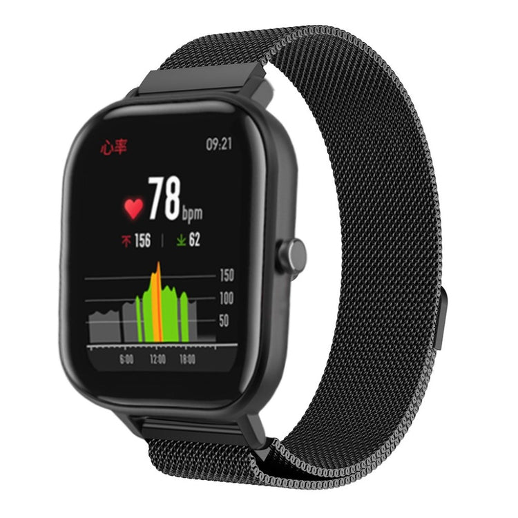 Mega hårdfør Amazfit GTS Metal Rem - Sort#serie_1