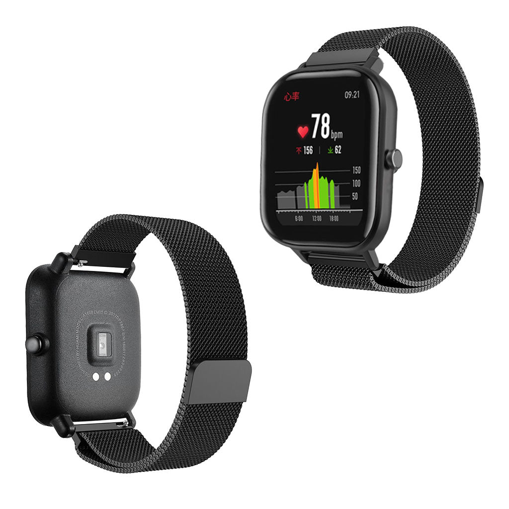 Mega hårdfør Amazfit GTS Metal Rem - Sort#serie_1