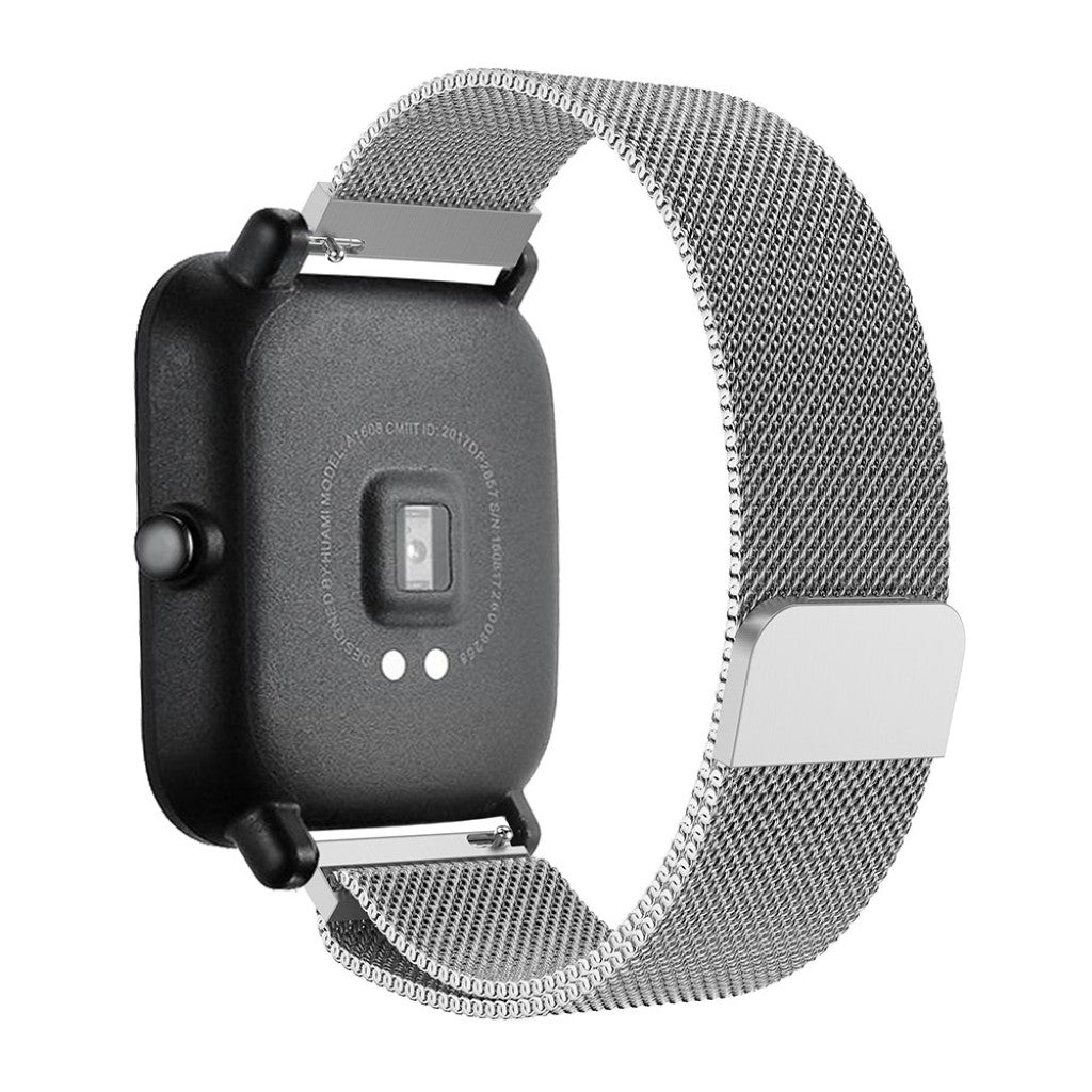 Mega hårdfør Amazfit GTS Metal Rem - Sølv#serie_2