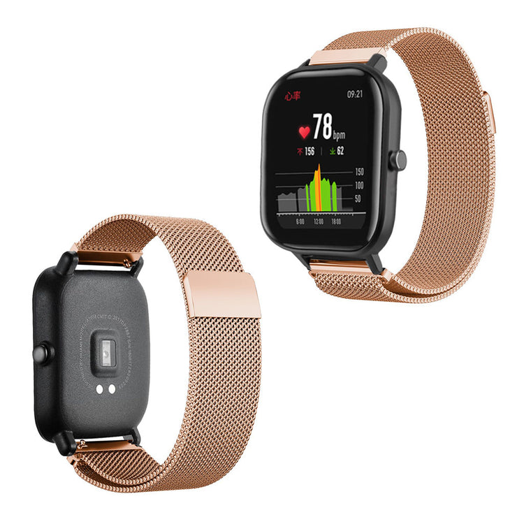 Mega hårdfør Amazfit GTS Metal Rem - Pink#serie_3