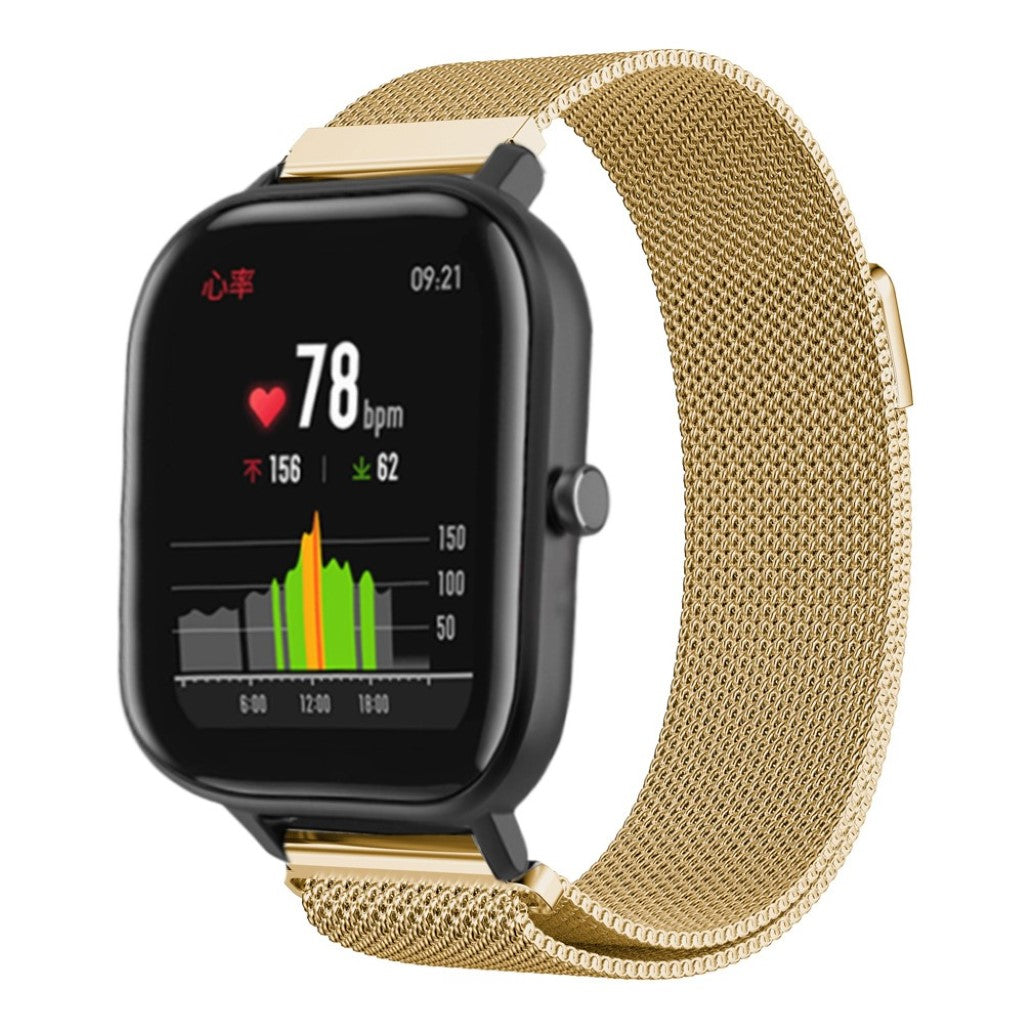 Mega hårdfør Amazfit GTS Metal Rem - Guld#serie_4
