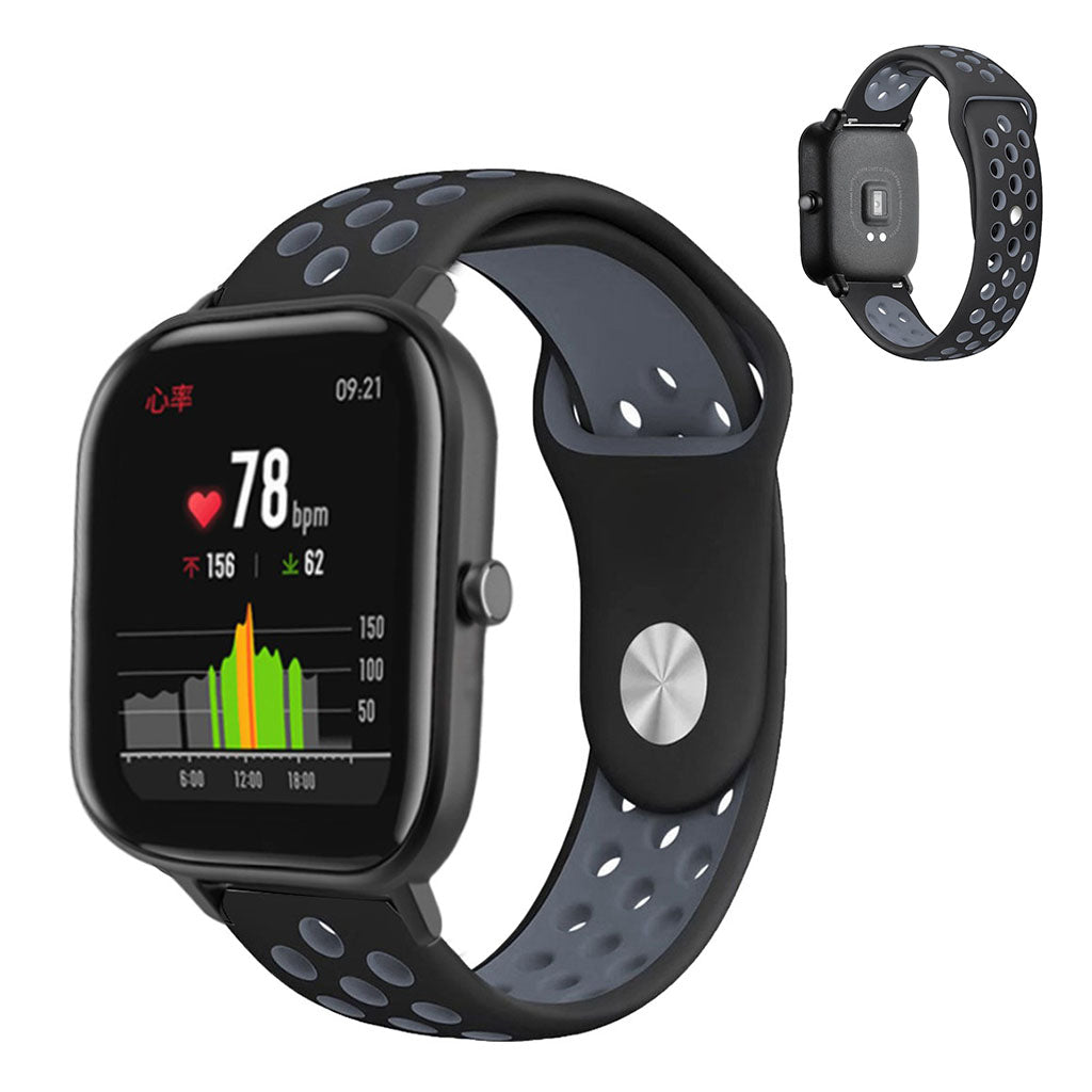 Mega nydelig Amazfit GTS Silikone Rem - Sort#serie_1