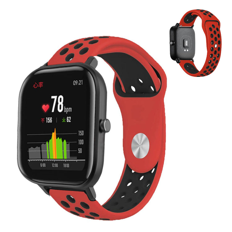 Mega nydelig Amazfit GTS Silikone Rem - Rød#serie_3