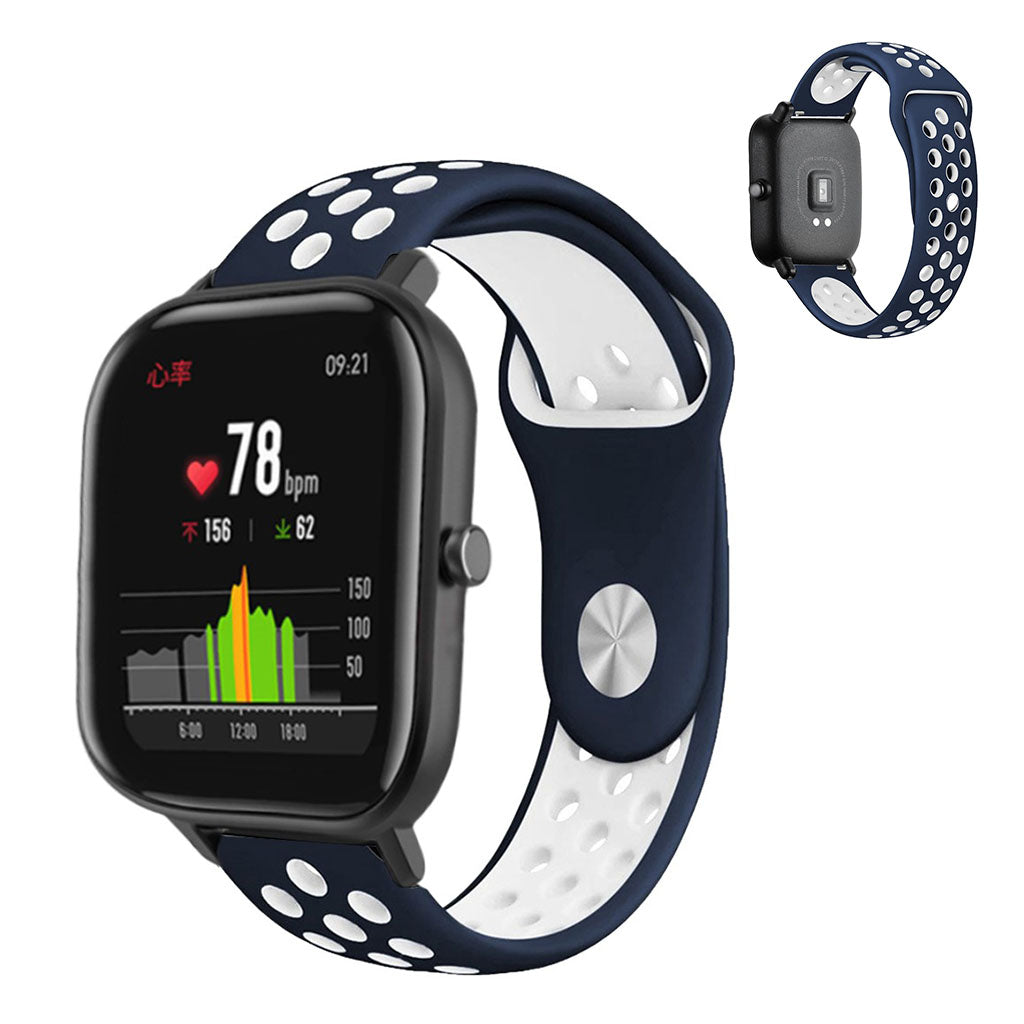 Mega nydelig Amazfit GTS Silikone Rem - Hvid#serie_6