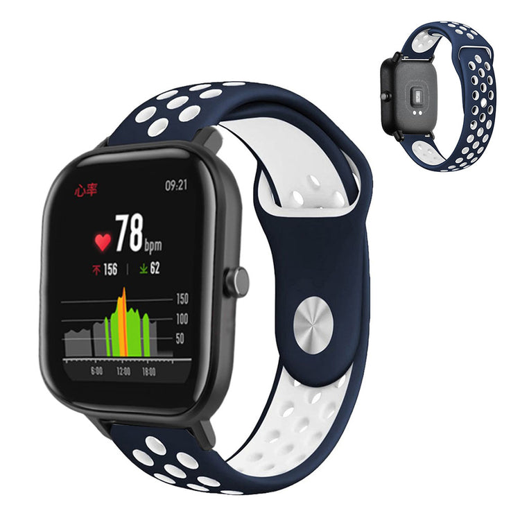 Mega nydelig Amazfit GTS Silikone Rem - Hvid#serie_6