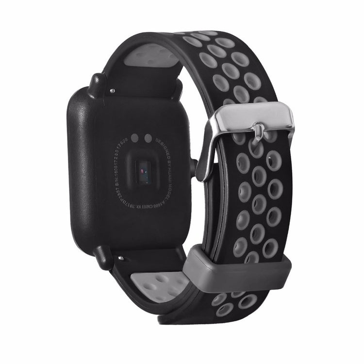 Rigtigt flot Amazfit GTS Silikone Rem - Sort#serie_1