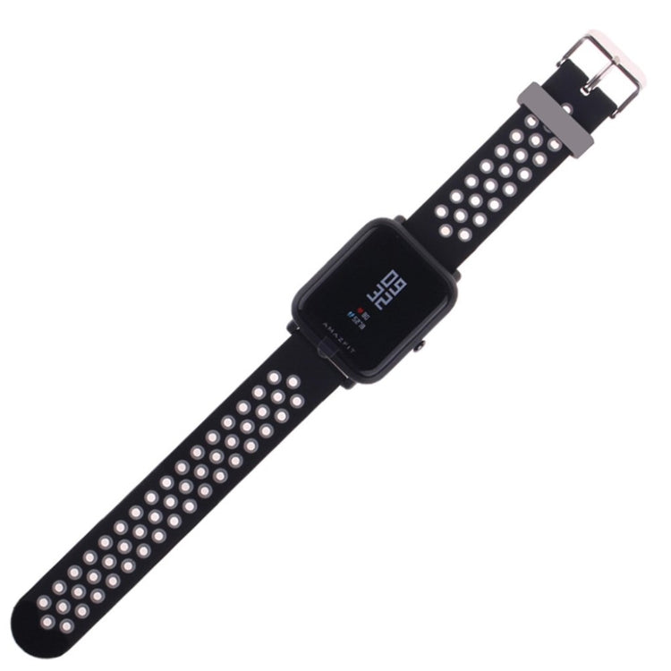Rigtigt flot Amazfit GTS Silikone Rem - Sort#serie_1