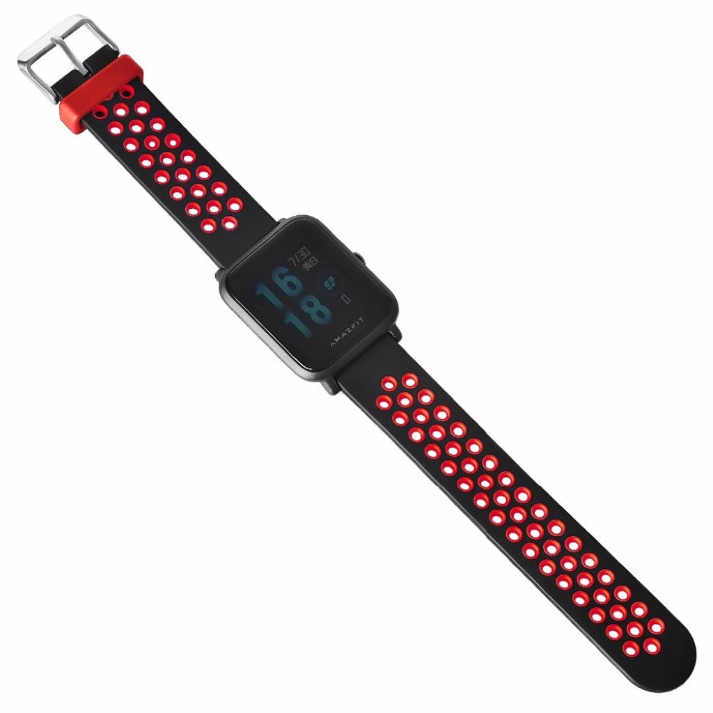 Rigtigt flot Amazfit GTS Silikone Rem - Sort#serie_2