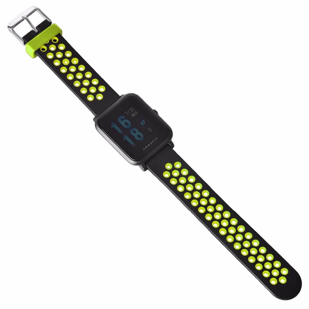 Rigtigt flot Amazfit GTS Silikone Rem - Sort#serie_3
