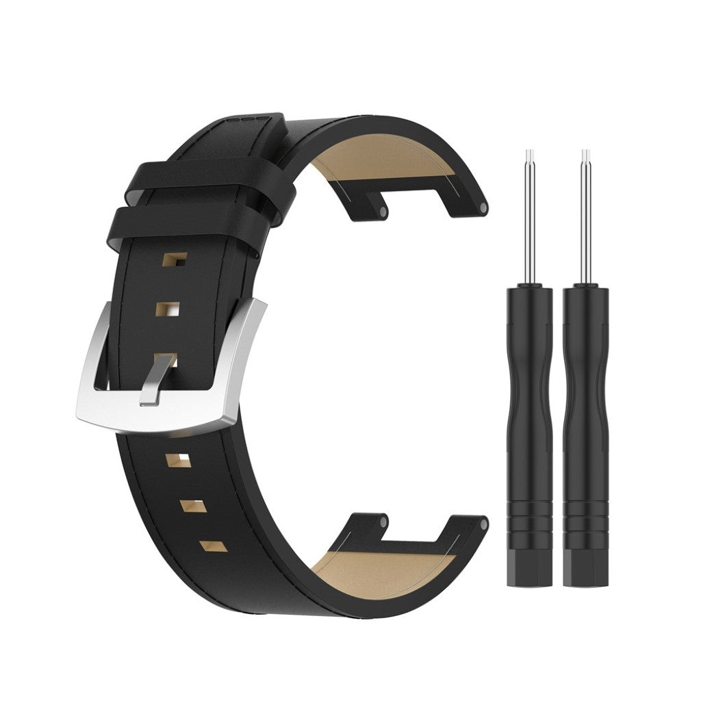 Mega sejt Amazfit T-Rex Ægte læder Rem - Sort#serie_1