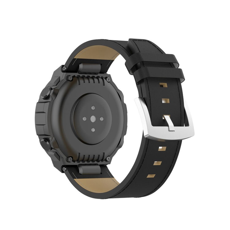 Mega sejt Amazfit T-Rex Ægte læder Rem - Sort#serie_1