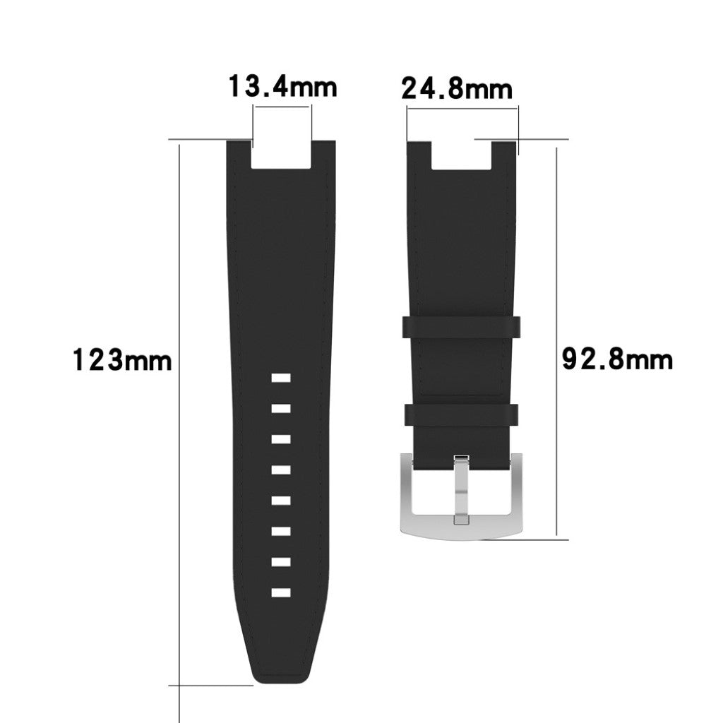 Mega sejt Amazfit T-Rex Ægte læder Rem - Sort#serie_1