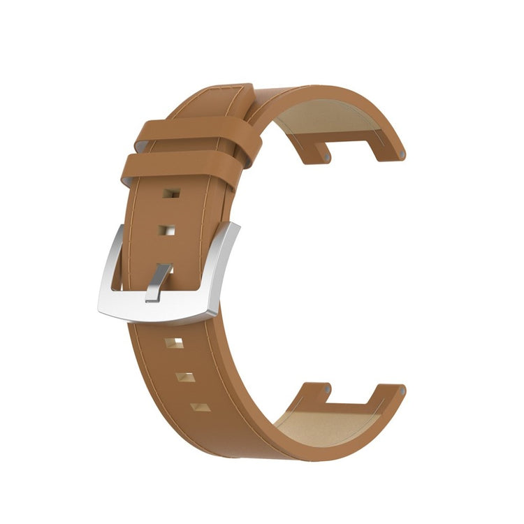 Udsøgt Amazfit T-Rex Ægte læder Rem - Brun#serie_3