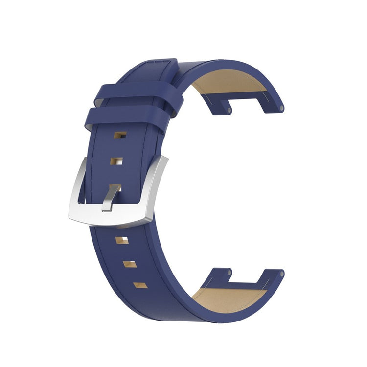 Udsøgt Amazfit T-Rex Ægte læder Rem - Blå#serie_4