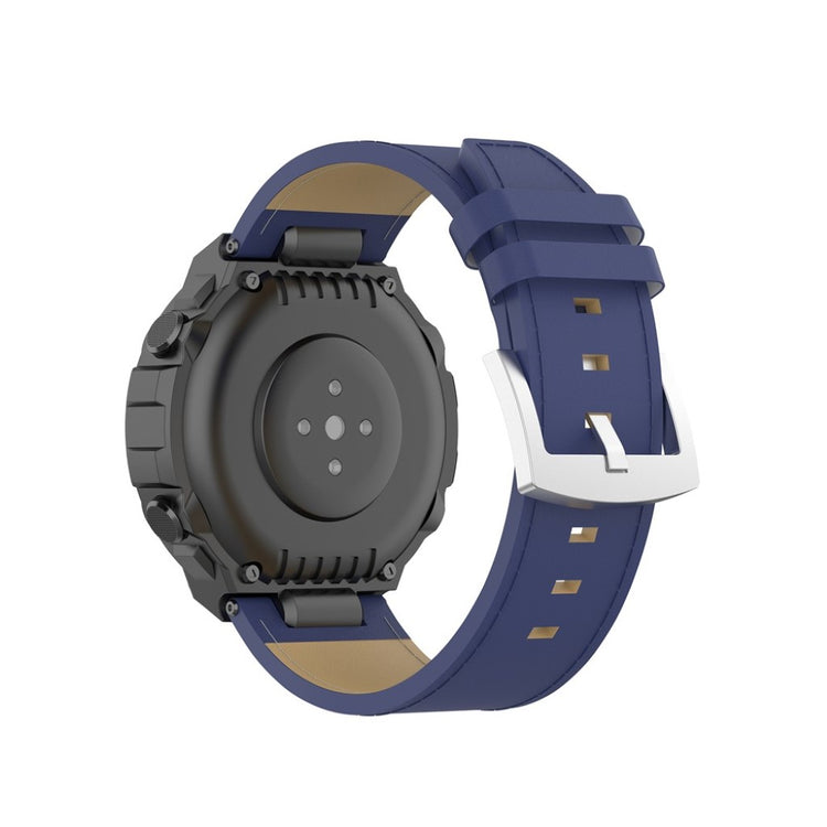 Udsøgt Amazfit T-Rex Ægte læder Rem - Blå#serie_4