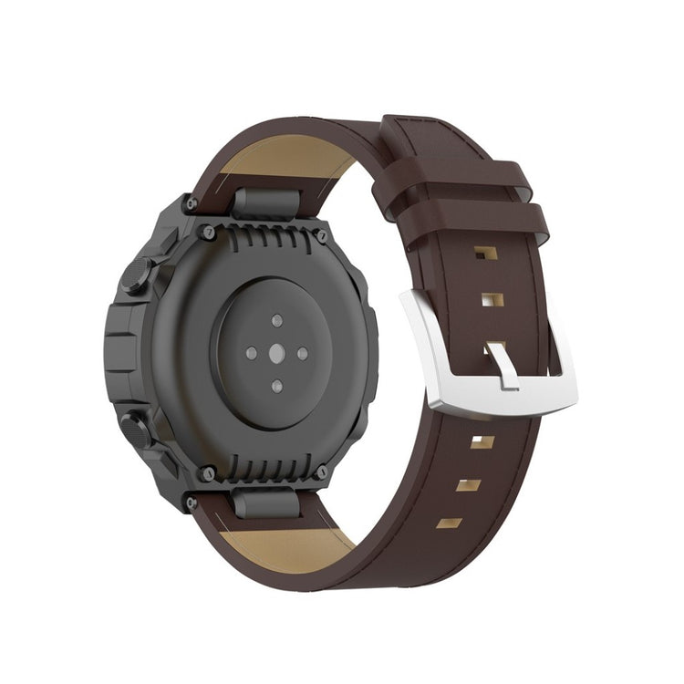 Udsøgt Amazfit T-Rex Ægte læder Rem - Brun#serie_5