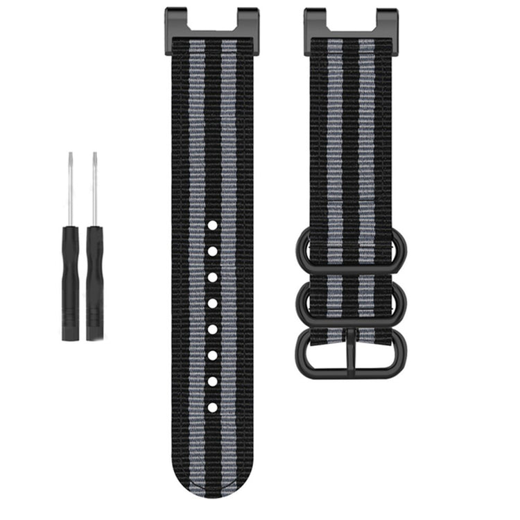 Meget nydelig Amazfit T-Rex Pro / Amazfit Ares Stof Urrem - Sort#serie_2