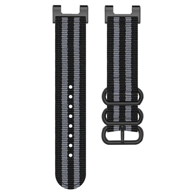 Super kønt Amazfit T-Rex Pro / Amazfit Ares Nylon Rem - Sort#serie_2