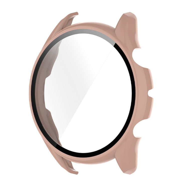 Mega Fed Amazfit GTR 3 / Amazfit GTR 3 Pro Cover med Skærmbeskytter i Plastik og Hærdet Glas - Pink#serie_1