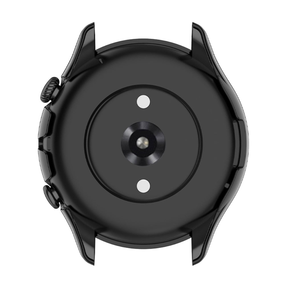 Mega Fed Amazfit GTR 3 / Amazfit GTR 3 Pro Cover med Skærmbeskytter i Plastik og Hærdet Glas - Sort#serie_5