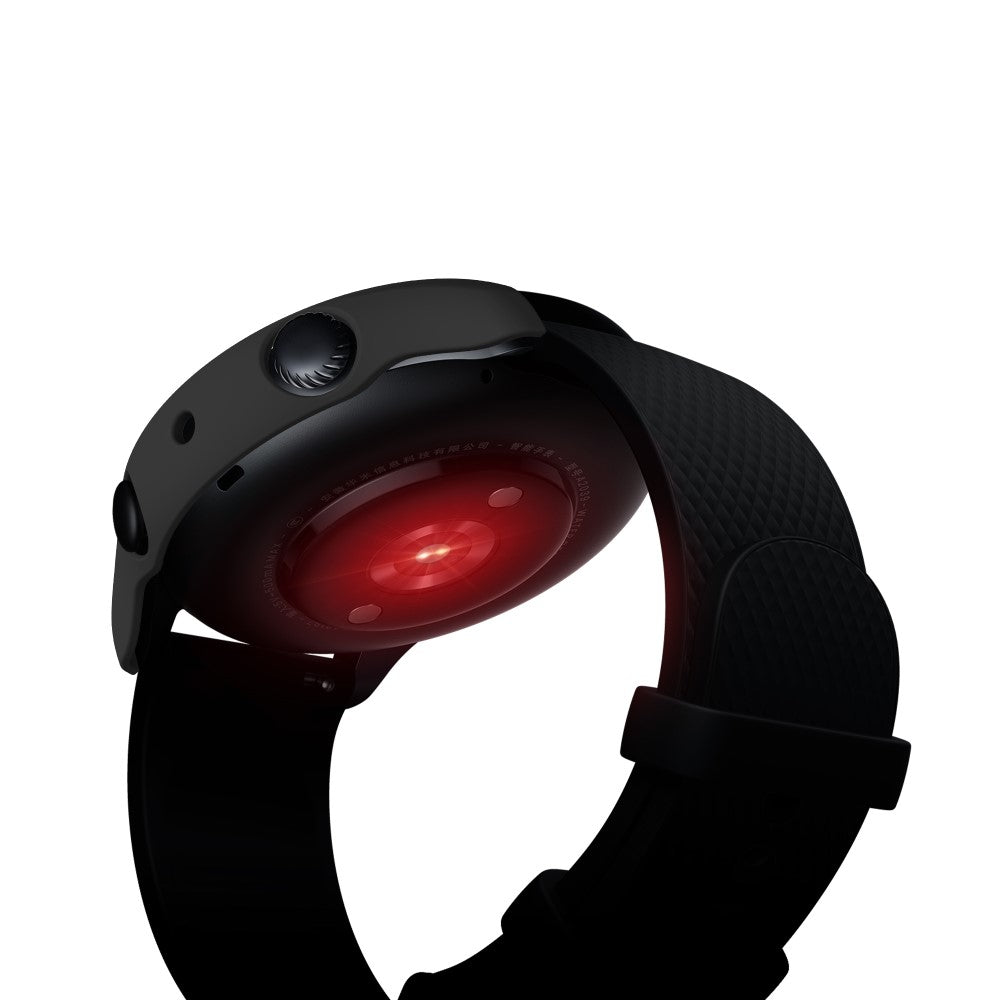 Mega Fint Amazfit GTR 3 / Amazfit GTR 3 Pro Cover med Skærmbeskytter i Plastik og Hærdet Glas - Sort#serie_1