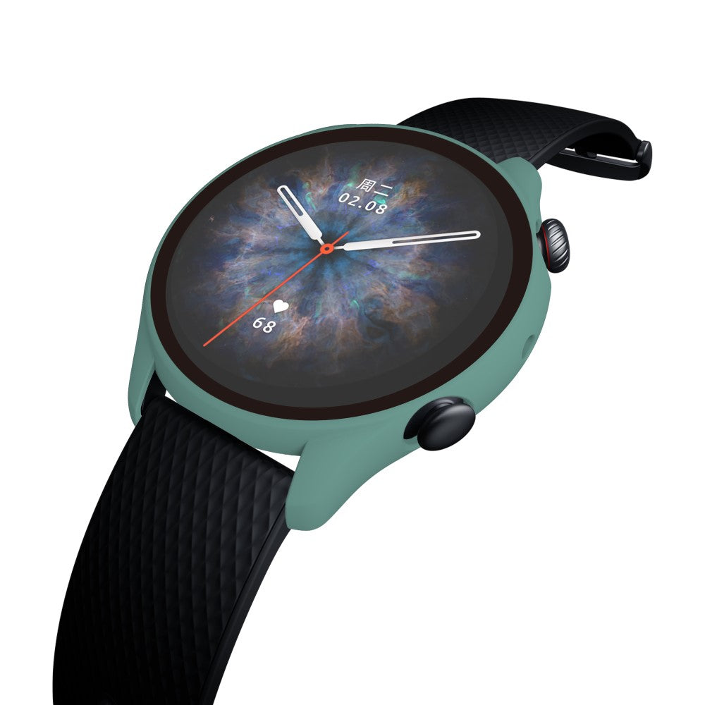 Mega Fint Amazfit GTR 3 / Amazfit GTR 3 Pro Cover med Skærmbeskytter i Plastik og Hærdet Glas - Grøn#serie_5