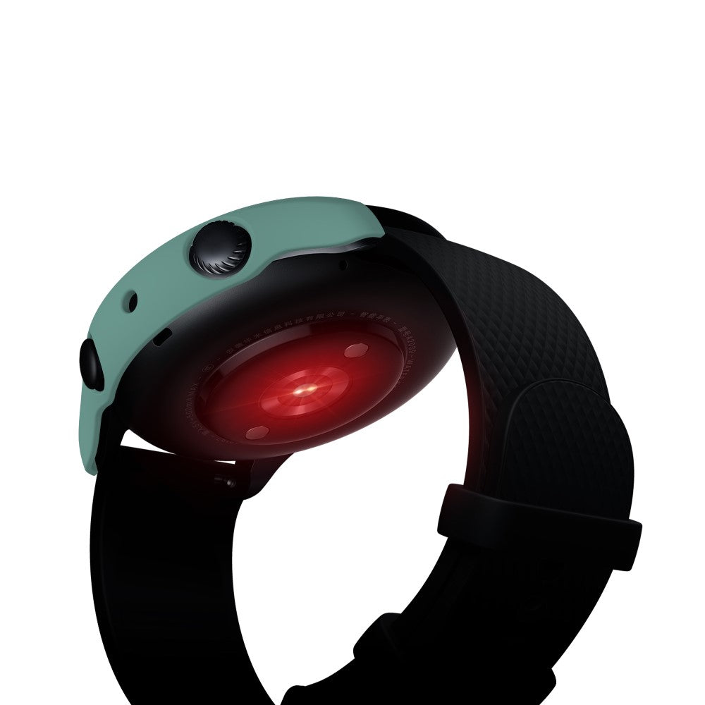 Mega Fint Amazfit GTR 3 / Amazfit GTR 3 Pro Cover med Skærmbeskytter i Plastik og Hærdet Glas - Grøn#serie_5