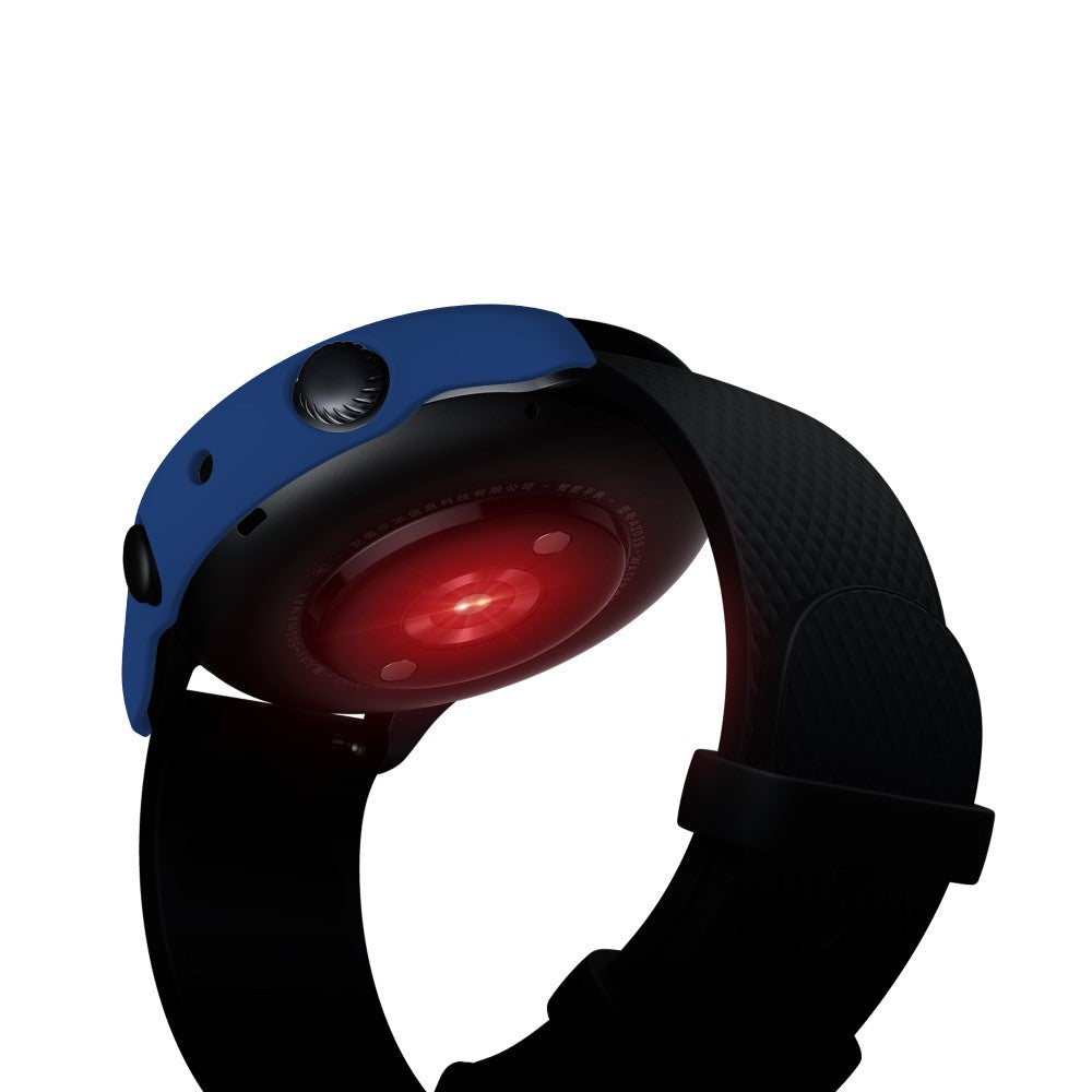 Mega Fint Amazfit GTR 3 / Amazfit GTR 3 Pro Cover med Skærmbeskytter i Plastik og Hærdet Glas - Blå#serie_6