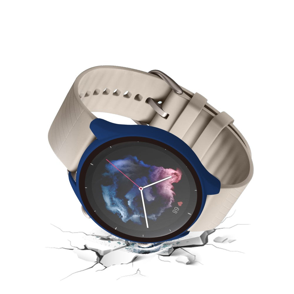 Mega Fint Amazfit GTR 3 / Amazfit GTR 3 Pro Cover med Skærmbeskytter i Plastik og Hærdet Glas - Blå#serie_6