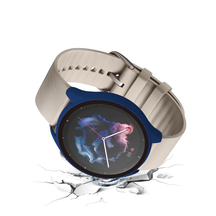 Mega Fint Amazfit GTR 3 / Amazfit GTR 3 Pro Cover med Skærmbeskytter i Plastik og Hærdet Glas - Blå#serie_6