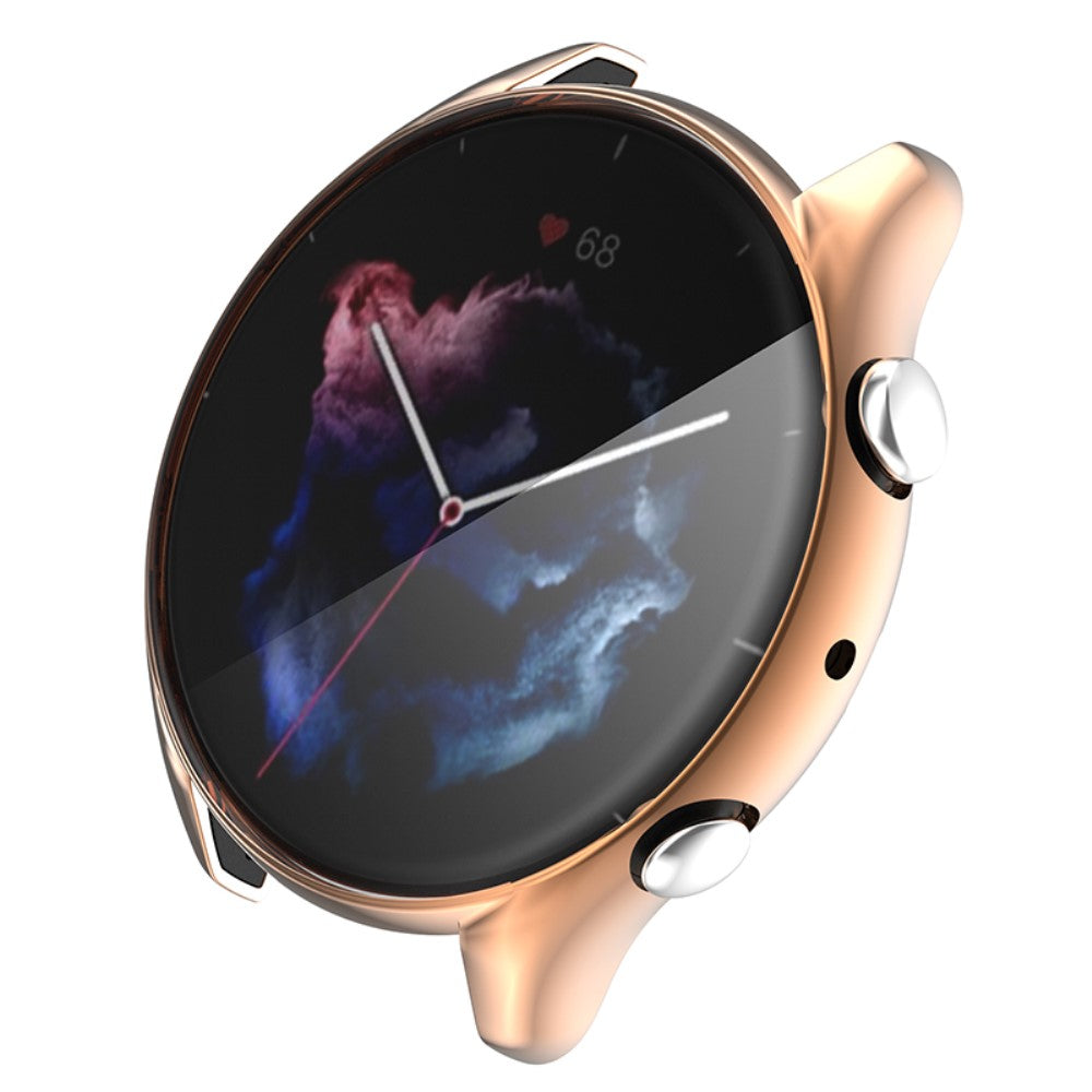 Mega Fed Amazfit GTR 3 / Amazfit GTR 3 Pro Cover med Skærmbeskytter i Silikone - Pink#serie_2