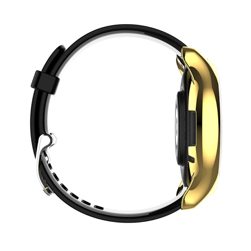 Mega Fed Amazfit GTR 3 / Amazfit GTR 3 Pro Cover med Skærmbeskytter i Silikone - Guld#serie_3