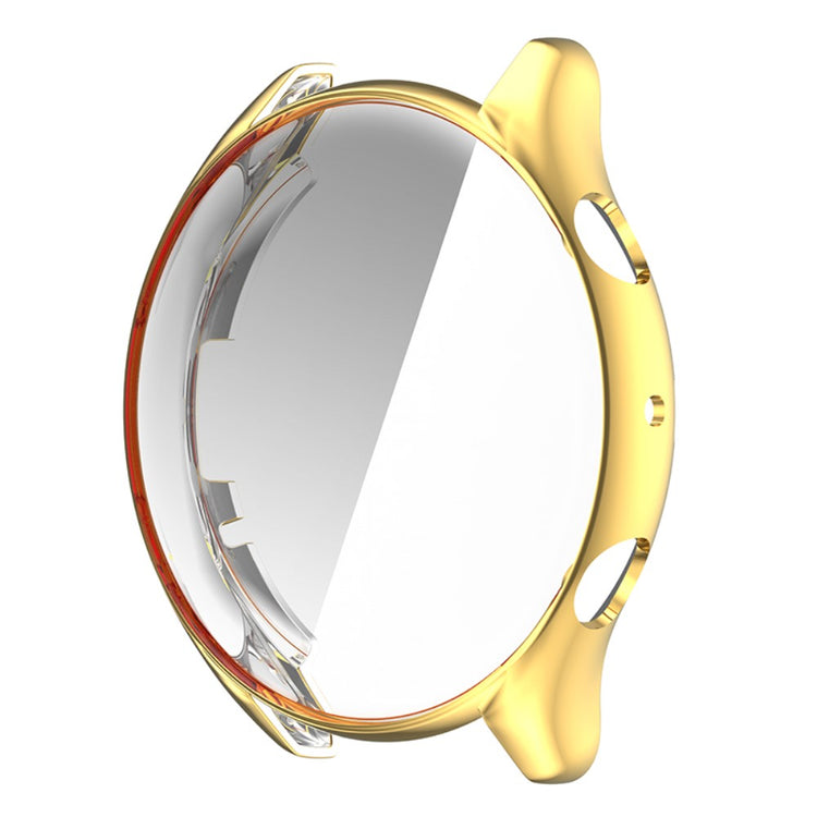 Mega Fed Amazfit GTR 3 / Amazfit GTR 3 Pro Cover med Skærmbeskytter i Silikone - Guld#serie_3