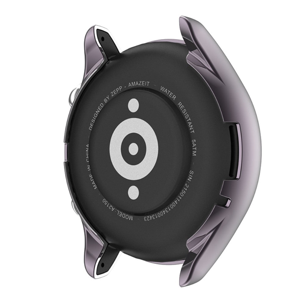 Mega Fed Amazfit GTR 3 / Amazfit GTR 3 Pro Cover med Skærmbeskytter i Silikone - Sølv#serie_4