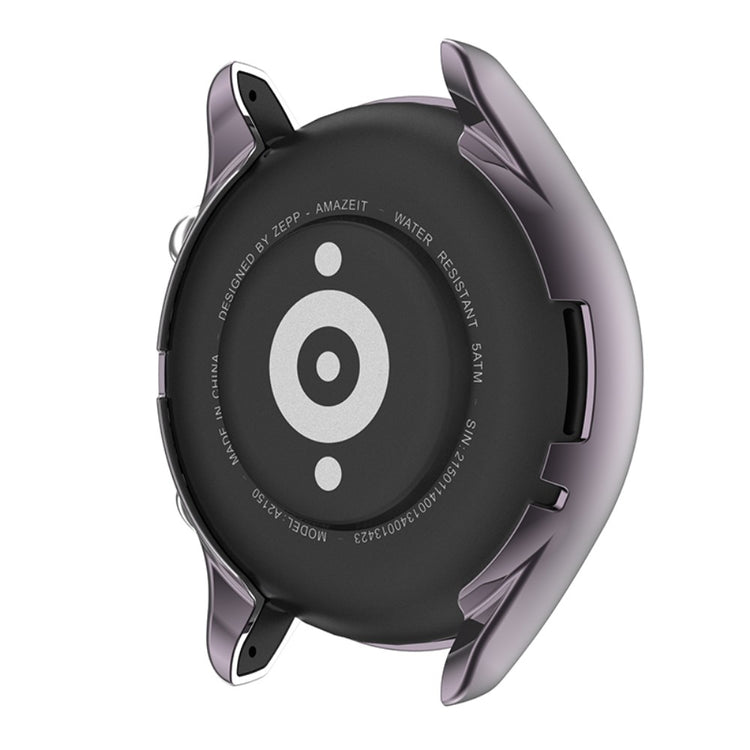 Mega Fed Amazfit GTR 3 / Amazfit GTR 3 Pro Cover med Skærmbeskytter i Silikone - Sølv#serie_4